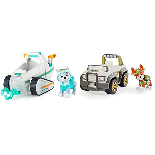 Paw Patrol - QUITANIEVES + Figura Everest - Coche Quitanieves + Coche 