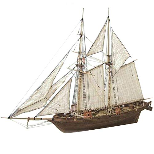 Okssud Modelos de Barcos de Madera, Kit de Barco de Madera de Bricolaje, DIY Maqueta de Barco Decoración Juguetes Educativos Regalos para niños