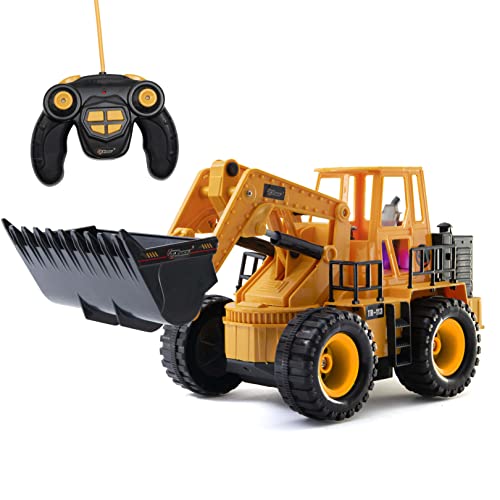 Top Race Control remoto RC Construcción Bulldozer Juguete Tractor Cam