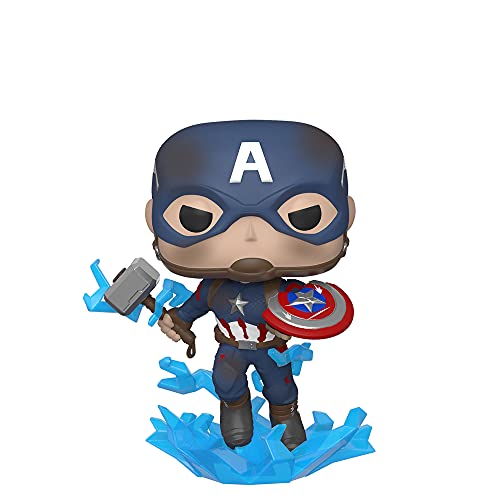 Funko Pop Marvel: Endgame - Captain America w/BrokenShield & Mjolnir