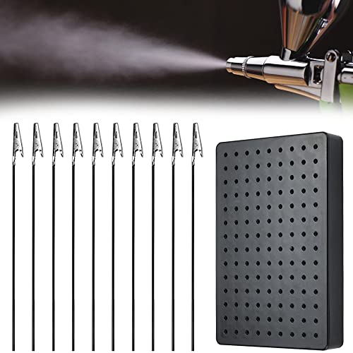 AFASOES 10 Pcs Pinzas de Cocodrilo 185mm/ 7.28” Pinza Sujeta Piezas con Base de Soporte para Pintar con Aerógrafo para Hacer Maquetas y Sujetar Piezas Muy Util en el Pintado y Secado de las Piezas