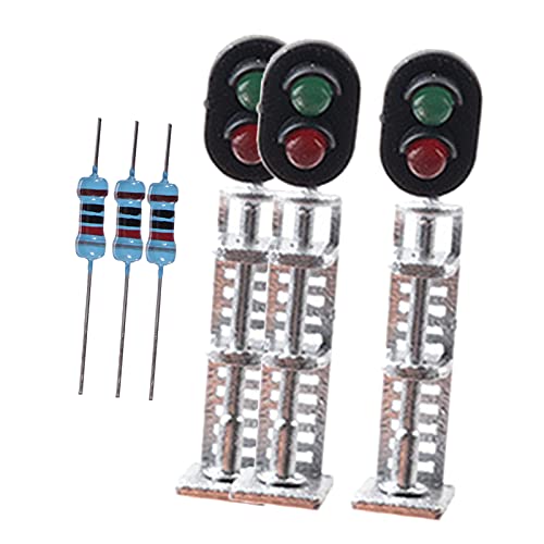 sharprepublic 1/87 HO Escala Modelo de Tren semáforo Adorno lámpara 