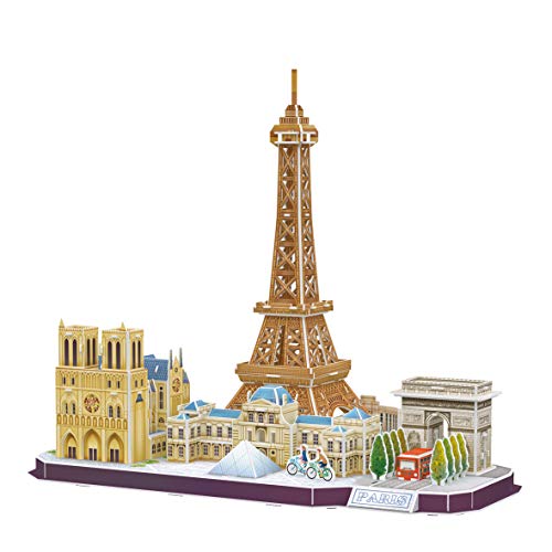 World Brands - Puzzle 3D Torre Eiffel Paris, Puzzles para Adultos y Ni