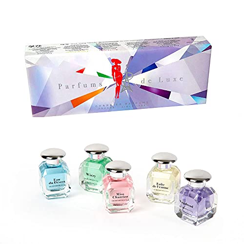 Charrier Parfums "Parfums De Luxe" Eaux De Parfum De Lujo En Miniaturas Color Multicolor 60 Ml - Pack de 5