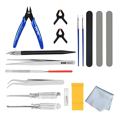 DOKEI 18 Piezas Herramientas Modelismo Gundam Herramientas Básicas de Modelador Herramientas de Reparación de Modelos para Bandai Coche Aviones Hobby Building Craft Set