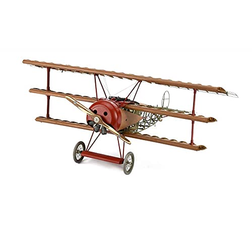 Artesanía Latina - Maqueta de Avión en Madera y Metal - Caza Alemán Fokker Dr. I del Barón Rojo - Modelo 20350, Escala 1:16 - Maquetas para Montar - Nivel Avanzado