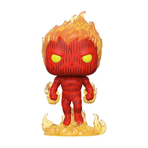 Funko- Pop Marvel: Fantastic Four-Human Torch Collectible Toy, Multico