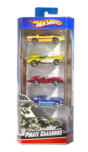 Hot Wheels Pack de 5 vehículos, coches de juguete (modelos surtidos) 