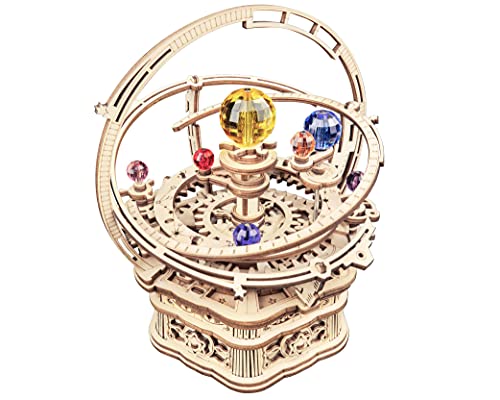 Robotime Puzzle 3D Madera Maquetas Caja De Música Mecánica De Astronomía Laser Cut Puzzle Construcciones, Regalo para Jóvenes y Adultos