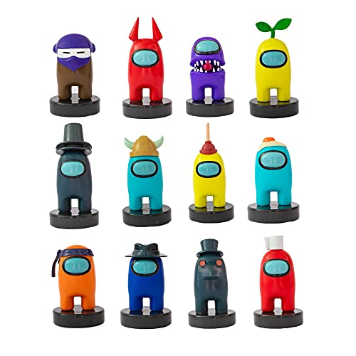 Bizak Among Us Figura con sello pack 12 Caja Surtido 1 (Ninja) (641150