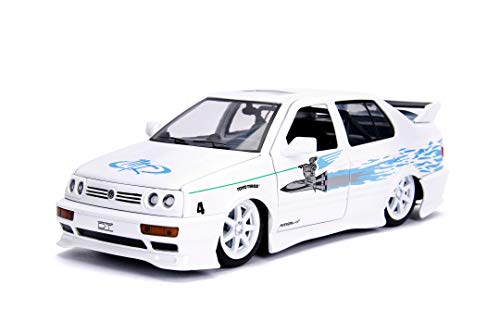JADA Toys- Coche en Miniatura de colección, 253203025, Blanco y Azul