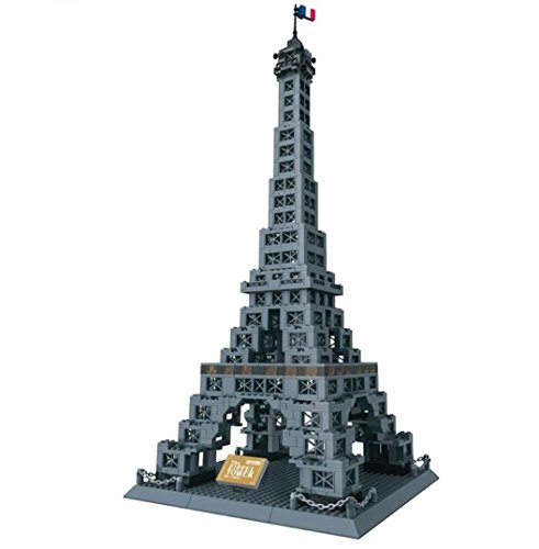 WANGE Torre Eiffel. Modelo de Arquitectura para armar con bloques de c