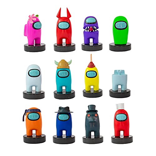 Bizak Among Us Figura con sello pack 12 Caja Surtido 2 (Medio Cuerpo) 