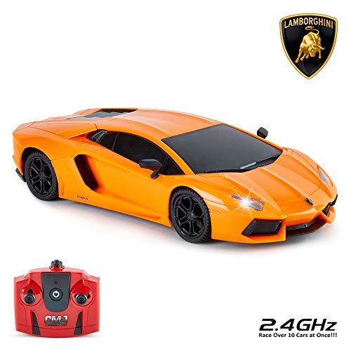 CMJ RC Cars Lamborghini Aventador Oficial 1:24 Modelo, 2.4Ghz Coche Te