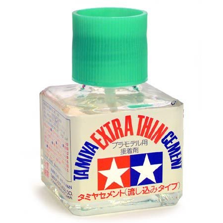 Tamiya 87038 - Pegamento Extra líquido Con Pincel Aplicador, Frasco, 