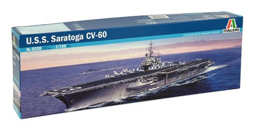 Italeri 5520S USS Saratoga CV-60 - Maqueta de Barco portaaviones (Esca