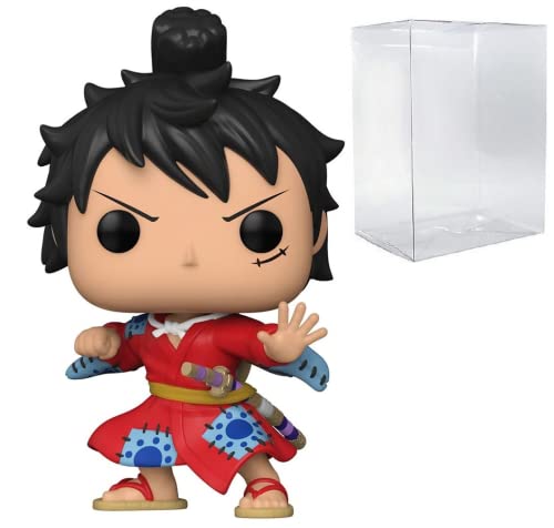 POP One Piece - Luffytaro Luffy in Kimono Funko Pop! Figura de vinilo (viene con funda protectora compatible con caja de pop), multicolor, 3.75 pulgadas