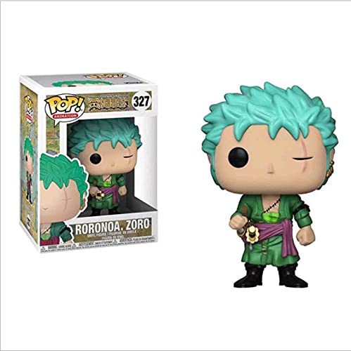 Figura Pop Anime One Piece Roronoa Zoro #327 Figura Original de Vinilo Colección Modelo Juguetes Regalos para Niños