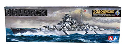 Tamiya 300078013 - Maqueta de Acorazado Bismarck alemán (Escala 1:350