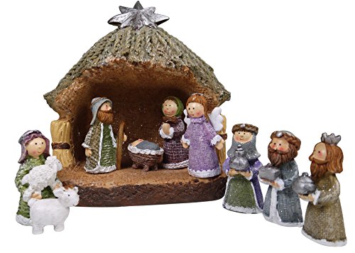 khevga belén de Navidad Completo - Juego de Figuras de belén