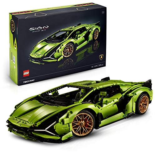 LEGO 42115 Technic Lamborghini Sián FKP 37, Maqueta de Coche para Construir, Modelo Coleccionista, Idea de Regalos para Hombres y Mujeres