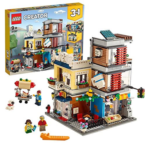 LEGO 31097 Creator 3en1 Tienda de Mascotas y Cafetería, Juguetes de C