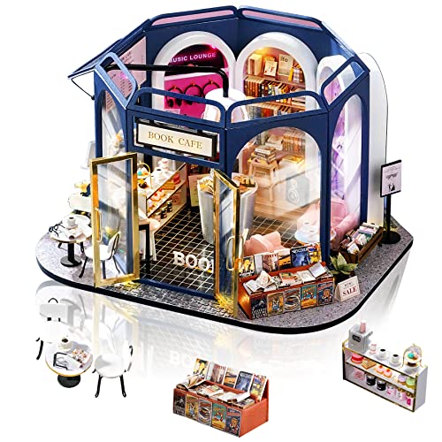 Cuteefun Casa en Miniatura para Montar, Casa de Munecas Miniatura con 