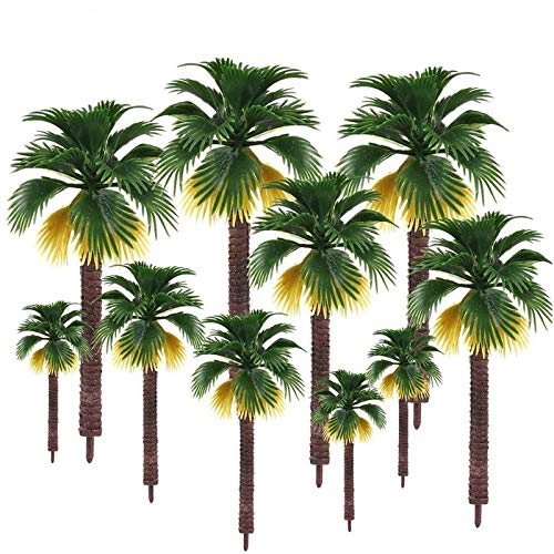 16 Piezas Árboles en Miniatura, Artificial Plastic Layout Diorama de 