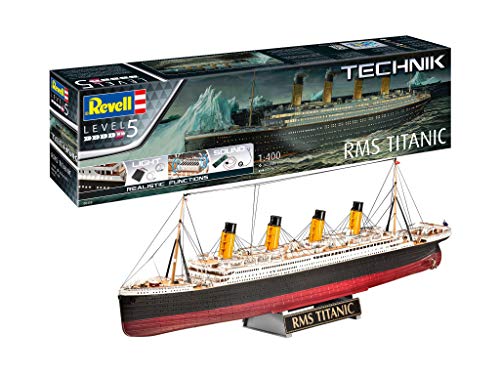 Revell- Tecnología RMS Titanic Maqueta Fiel para Expertos, Color Plateado (RV00458)