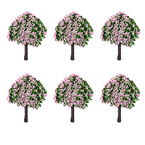 Plastic Diorama Árboles Artificiales Modelo Árbol de Paisaje de Ferr