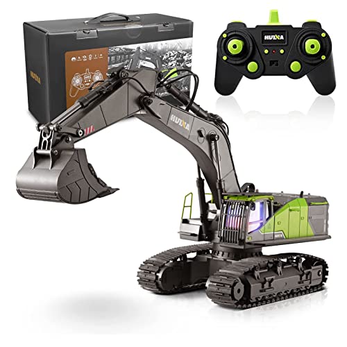 Hlieeosfcn 1:14 Excavadora de Control Remoto para Niños Brazo de Exca