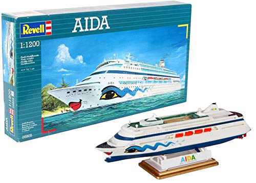 Revell Maqueta de Buque Crucero Aida, Kit de Modelo, 1:1200 Escala, (5805)(05805), Multicolor, 16,1 cm de Largo