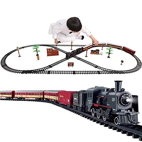 N / C Kit de Tren eléctrico para niños, con Sonidos de Tren realista