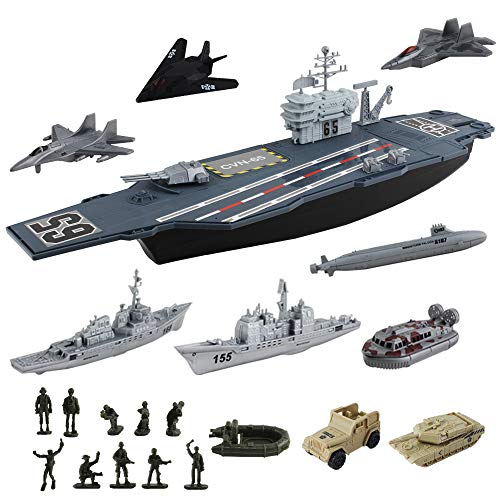 deAO Nave Aérea Modelo Portaaviones de Juguete a Pequeña Escala Incl