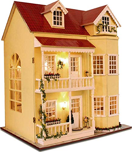 La Vida en Led DIY Casa de Muñecas Clásica de Luxe de Madera Puzzle 