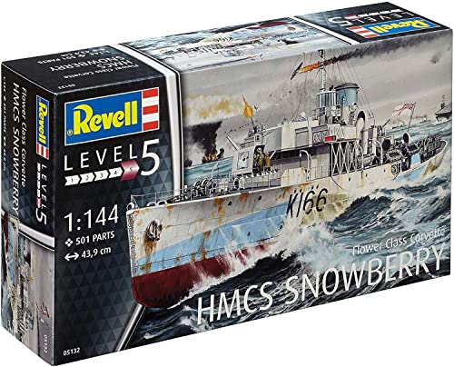 Revell Maqueta de Flower Class Corvette, Kit Modello, Escala 1:144 (5132) (05132)
