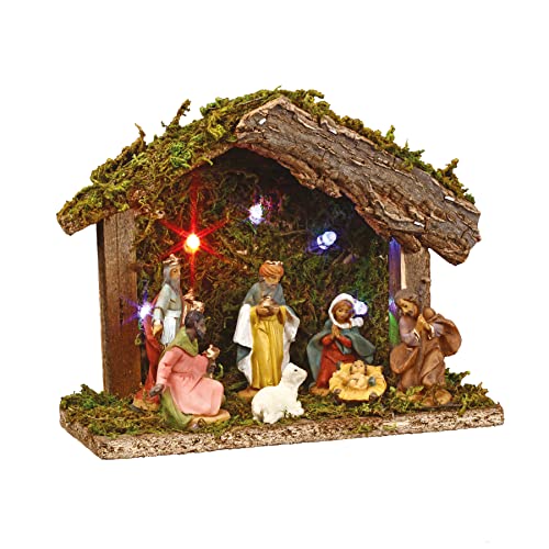 Cuna Navideña 7 Santons 5 LED.