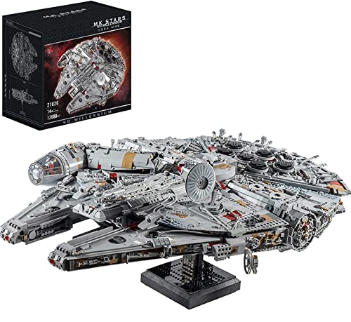 Modelo de nave espacial Millennium Falcon, gran nave espacial compatible con LG Star Destroyer Toy (12688 piezas)