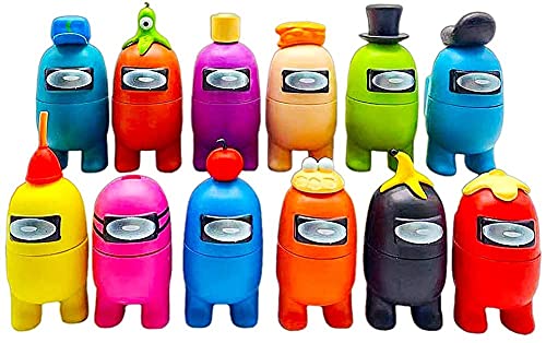 CYSJ Among Us Figuras en Miniatura 12PCS Among Us Figure Toy Entre Nos
