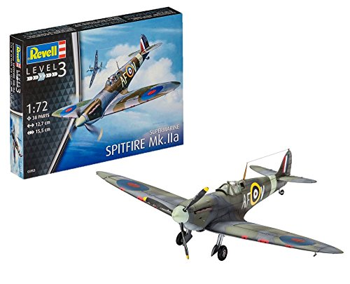Revell Maqueta de avión 1: 72 – Spitfire MK.IIA en Escala 1: 72, 