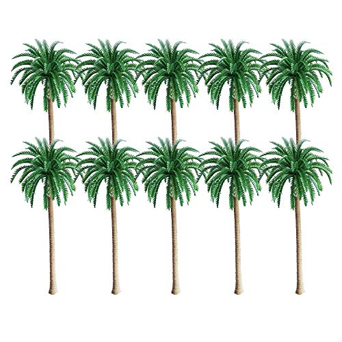 10 pcs Modelo de árboles, Palmeras De Coco Modelo, Modelo de Árbol P
