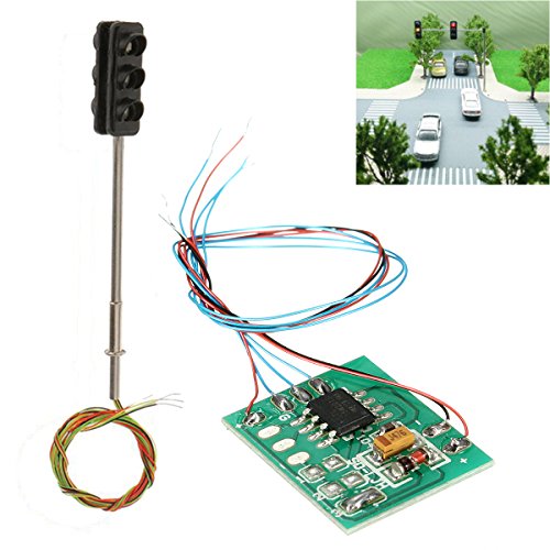 ChaRLes Doble Lado Ho/Oo Semáforo Señal LED Modelo Tren Ferrocarril 