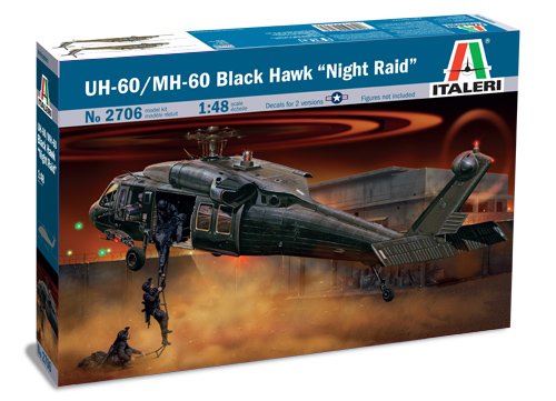 Italeri 2705S UH 60A Black Hawk "Night Raid" - Maqueta de helicóptero