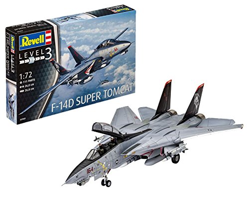 Revell Maqueta de avión 1: 72 – Grumman F de 14d Super Tomcat en 