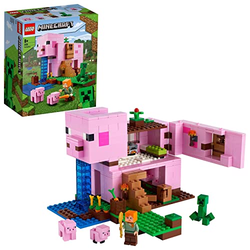 LEGO 21170 Minecraft La Casa-Cerdo, Set de Construcción con Figuras d