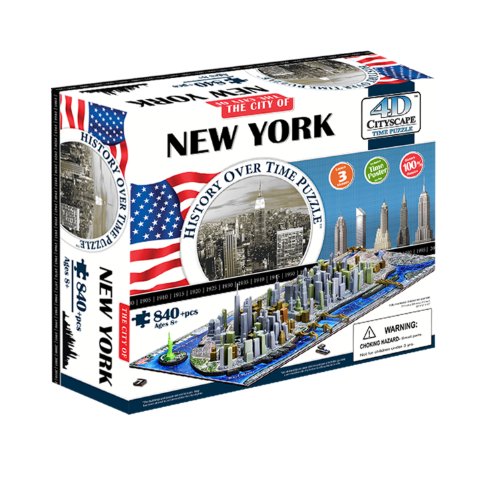 Eleven Force 40010 - Puzzle 4D ciudades, diseño York (00502) - Puzzle