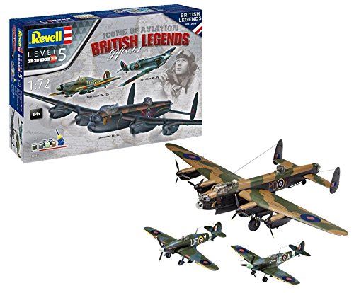 Revell Maqueta British Legends Spitfire VB, Hurricane IIb, Lancaster M
