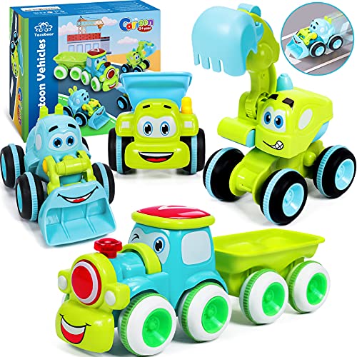 Tacobear 4 Piezas Vehículos de Construcción Pequeños Coches de Jugu