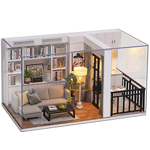 CUTEBEE Miniatura de la casa de muñecas con Muebles, Equipo de casa d