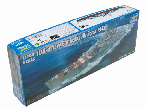 Trumpeter 5577 - Maqueta de barco acorazado Roma de 1943 (escala 1/700